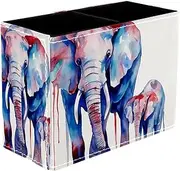 Pen Holder for Desk,Pen Organizer,Elephant Mother and Nver,Desk Accessories