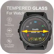 [ 2-Pcs 9H Tempered Glass Screen Protector For Universal Round Smart Watch Anti-Scratch, Anti-Fingerprint, Bubble Free (30MM)