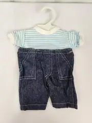 1983 Cabbage Patch Kids Jeans and Striped T-shirt New on Orig Hanger