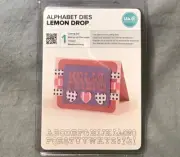 NEW IN PACKAGE - LEMON DROP ALPHABET DIES - We R Memory Keepers