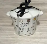 Rae Dunn Harry Potter Small Crock/Jar with Lid Wizard Images Wizarding World