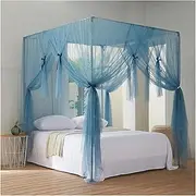 Mosquito Net Universal Hanging Mosquito Net for Bed Indoor Outdoor Boys and Girls Adults Camping Interior Decoration (Color : Blue, Size : 1.8X2.2m)