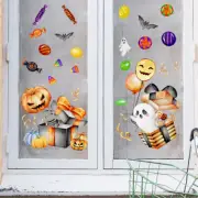 Halloween Electrostatic Décor Sticker Candy Balloon Ghost Door Window Detachable