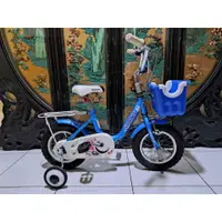 在飛比找蝦皮購物優惠-還滿新的藍色12吋捷安特giant kj125兒童腳踏車適合