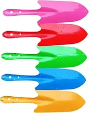 SUPVOX 5Pcs Metal Garden Trowel Ergonomic Hand Shovels for Planting Digging and Transplanting Lightweight Gardening Tools