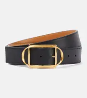 [Loewe] Loewe Leather belt Inch 25.5 black