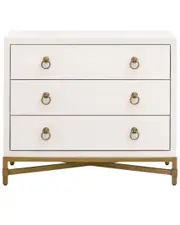 Essentials For Living Strand Shagreen 3-Drawer Nightstand