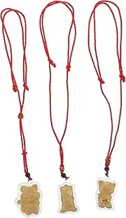 [Gogogmee] 3pcs Zodiac Tiger Pendant Keychain Diy Jewelry for Boys and Girls Adults Tiger Appearance Pendant Jewelry