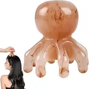Handheld Octopus Head Massager | Octopus Hair Brush Resin Comb | Head Spa Equipment Scalp Massage Tool, Melts Away Muscle Knots, Trigger Points