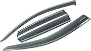 Window Sun Rain Shade Visors Shield Shelter Deflector Cover Trim Frame Compatible with Infiniti G-Series G25 G35 G37 Q40 V36 2007-2015