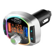 Bluetooth Car 5.0 FM Transmitter MP3 Player TF Kit 2USB Fast Charger Hands-Free