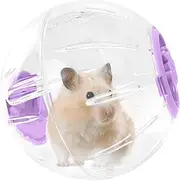 Hamster Exercise Ball - Running Ball for Hamsters | Clear Small Animal Cage Stuff for Floor Exploration Interactive Play Pet Fitness Outdoor