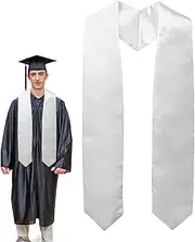 [Generic] Graduation Stole Sash, Satin Stag Dress, Scarf, Scarf, 62 Inches Unisex Adult Plain Grads Sash Stole Scarf For Men Women