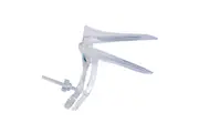 EOS Vaginal Speculum, Duckbill, Cusco Safety Screw Action, Recyclable Plastic, Clear, Large, 140 Pieces/Carton