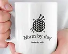 Funny Crocheter Mug Mum By Day Hooker By Night Crochet Gifts Funny Craft Mug