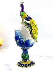 Russian Easter Egg Faberge egg Easter gift for Mother Birthday Gold Swarovski HM