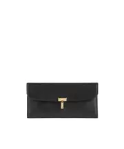 Totême T Lock Fold-Over Wallet One size black