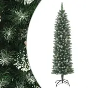 Artificial Slim Christmas Tree with Stand 180 cm PVC