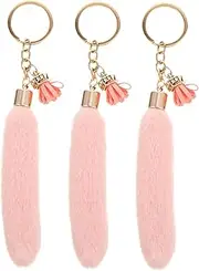 [LIFKOME] Tassel Pendant Jewelry Rings Bag Carabiner Chain Lanyard Key Holder Pouch Locket Hanging Ornament Creative Pendant Hanging Pendant Hardware Pink