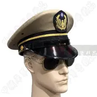 在飛比找Yahoo!奇摩拍賣優惠-《甲補庫》__中華民國舊款早期卡其色police警察大盤帽～