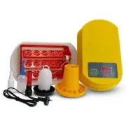 Electric 15 Egg Incubator Turner Drinker Feeder Candler Chicken Turkey Quail ...