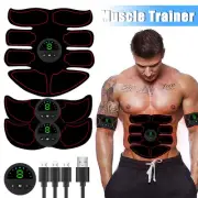 ABS Stimulator Abdominal Muscle Exerciser Trainer LCD EMS Fitness Slimming Belt