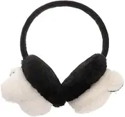[Yardenfun] 2 Pcs Adorable Winter Warm Plush Ear Muffs Panda Design Kids Ear Warmers Protective Covers for Ages