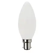 SAL LCA50B22D - Candle Opal LED Bulb 4W Dimmable - B22 - Daylight