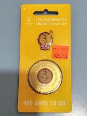 SCARCE Sydney 2000 Olympic Games 400 DAYS to Go Countdown Pin and Medallion Set