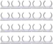 Kitchen Spice Jar Rack, 20Pcs Wall Mounted Kitchen Spice Jar Rack, Organizer Rack, Seasoning Jar Storage Holder, Bottles Clip, Cupboard Spice Rack Cabinet Door With Adhesive Tape