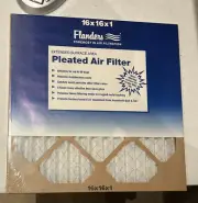 [7 Pack]FLANDERS 16” X 16” X 1” Pleated HVAC Air Filters