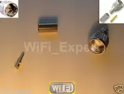 MINI UHF Male Straight Crimp RG58 RG142 RG400 LMR195 COAX Cable RF Connector USA