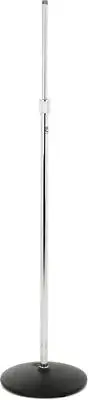 Atlas Sound MS-12C Low Profile Round Base Mic Stand - Chrome