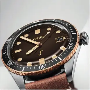 寶島公司貨 Oris 豪利時 限量500只 琴宇謙揚 手錶 42mm 0173377204388-Set 青銅潛水機械錶