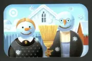 TARGET American Gothic Snowmen ( 2006 ) Gift Card ( $0 )