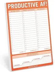 1-Count Knock Knock Productive AF Pad, Funny Office Notepad & to Do List Notepad, 6 x 9-inches