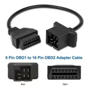 6 Pin OBD to OBD2 Check Engine Adapter Cable Code Reader For Chrysler Jeep Dodge