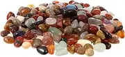 DRESSOOS 500g Pack Natural River Rocks Super Polished Pebbles for Decorative Landscape Aquarium Gravel Plant Beds Bonsai Walkways