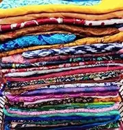 Vintage Fabrics Crafts Sari Silk Fabric Lot Material Remnant 100 Grams 15 pcs Approx 12 * 20 inches Mixed Craft Scrapbook Art Doll