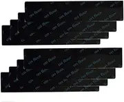 16PCS Reusable Rug Grippers, Rectangle Wooden Floor Anti-Slip Rug Underlay Grippers Washable Carpet Strong Sticky Gripper for Carpeted, Hardwood Floor, Black