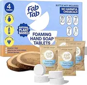 FABTAB Foaming Hand Soap Kit - Natural Hand Soap - Bathroom Hand Wash - Plant-Based - No Harsh Chemicals - Variety scents - 4 Pack. Makes 4 x 11.9 fl oz (Bottle Not Included)