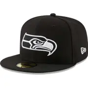 New Era 59Fifty Fitted Cap - BLACK Seattle Seahawks 7 1/8 - (56,8cm)