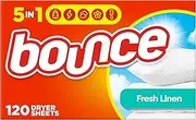 Bounce Fresh Linen Fabric Softener Sheets, 120 Count
