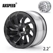 AXSPEED For 1:10 RC Car AXIAL Wraith TRX-4 YETI 2.2" Alloy Beadlock Wheel Rims