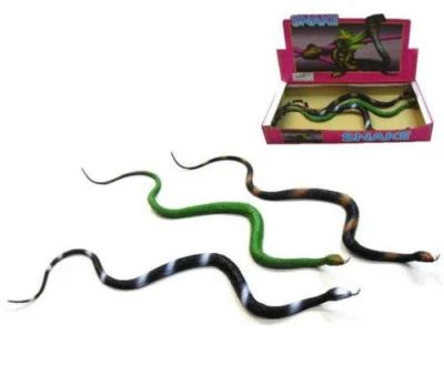 2 asst LARGE 30 IN RUBBER SNAKES realistic fake play snake TOY REPTILE NEW gags