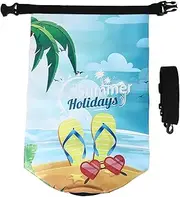 [WHAMVOX] Bag Durable Storage Pouch for Rafting Swimming Beach Activities Lightweight Design Stylish Printed Pattern Convenient Outdoor Carrying