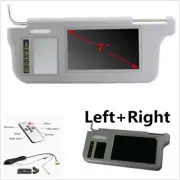 Pair Sunvisor Rear View Mirror Screen Lcd Monitor For DVD/VCD/GPS/TVTouch Button (for: Fiat)