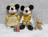 在飛比找Yahoo!奇摩拍賣優惠-🌸Dona代購🌸現貨 香港迪士尼樂園限定 黃金米奇米妮 娃娃