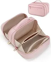 Bagsmarts Cosmetic Bag Organizer for Women S Travel Makeup Storage Makeup Bag with Compartments Cloth Up Bags for Women, A