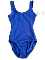 Bloch L5405 Ballerina Basic Tank Leotard, Royal Blue, Women's Size P, NWT